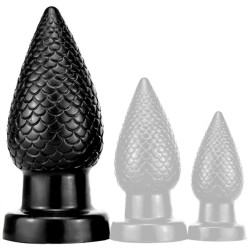 DarkSil Plug PineCock L 14 x 6.5cm Noir